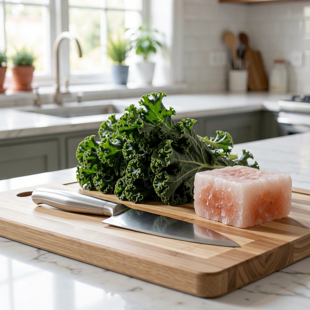 Premium kitchen tools and fresh ingredients